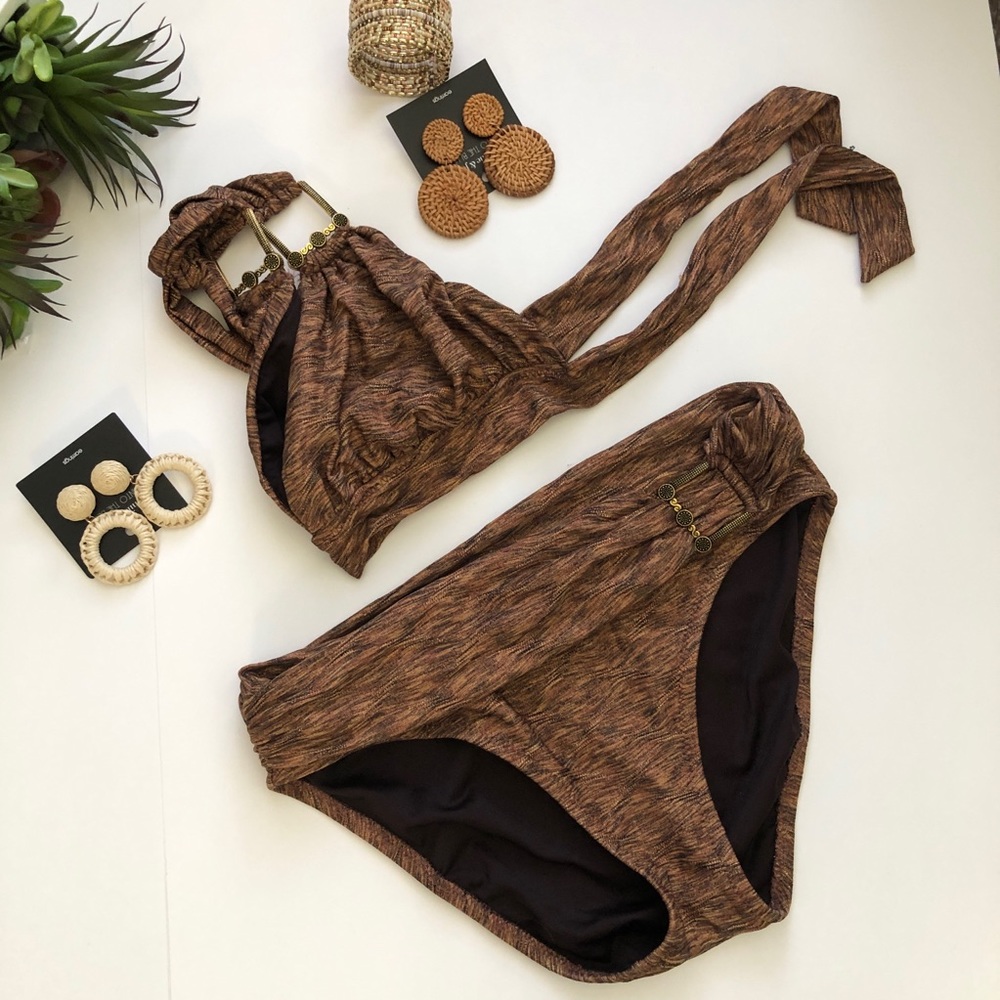 Ann Cole Detail Embellish swim suit set